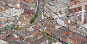 Leicester city centre  LE1 from the air