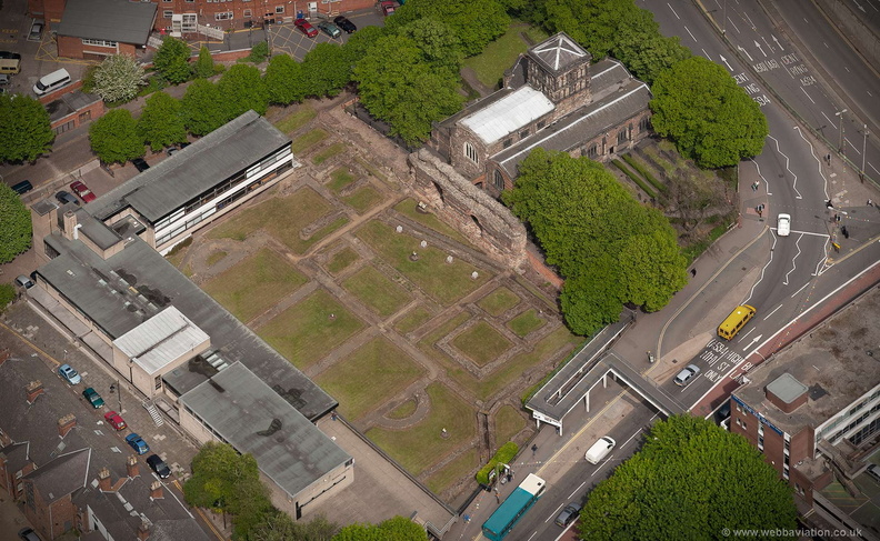 Jewry Wall  Leicester  from the air