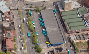 St Margaret's Bus Station , Leicester from the air