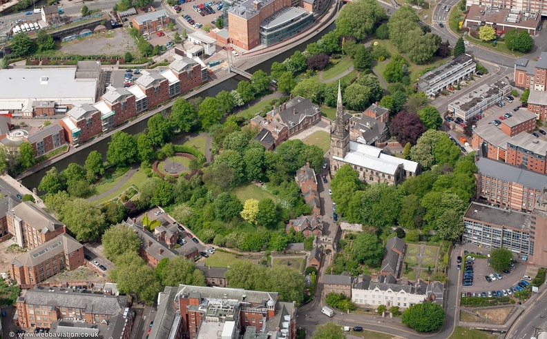 Leicester Castle, Leicester from the air