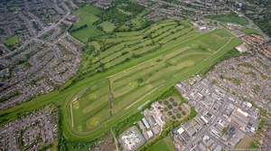 Leicester Racecourse , Leicester from the air