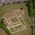 Leicester Abbey from the air