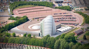 The National Space Centre Leicester from the air