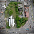 St Margaret's Church Leicester from the air