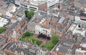  Town Hall Square Leicester from the air