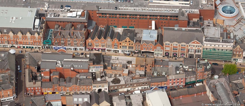 High Street  Leicester from the air