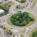 Humberstone Road and St Georges Way Roundabout   Leicester from the air
