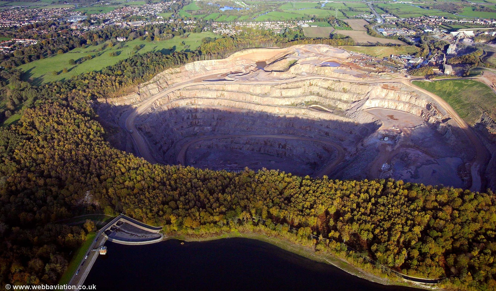 Mountsorrel Quarry  from the air