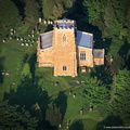  Medieval All Saints Church in  Lowesby Leicestershire  aerial photograph