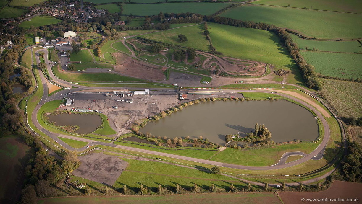 Mallory Park race track from the air
