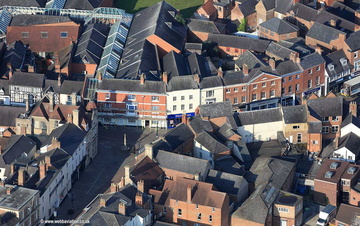 Cutting Room, Tubes Night club and the Regal Cinema in Melton Mowbray   aerial photograph