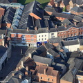 Cutting Room, Tubes Night club and the Regal Cinema in Melton Mowbray   aerial photograph