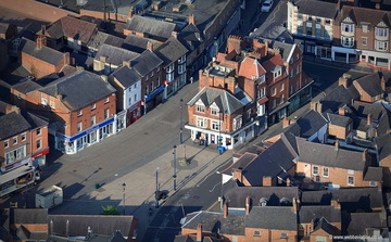 Market Place  Melton Mowbray  aerial photograph
