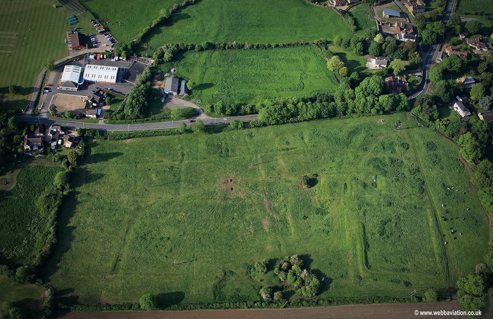  Earthworks at Thopre Arnold near Melton Mowbray Leicestershire   aerial photograph