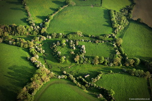 Sauvey Castle, Leicestershire aerial photograph