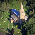 St John the Baptist Muston Leicestershire   from the air