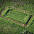 Earthworks Bolingbroke Castle aerial photograph