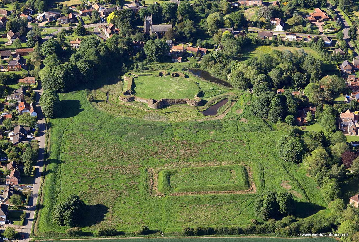 Bolingbroke Castle from the air