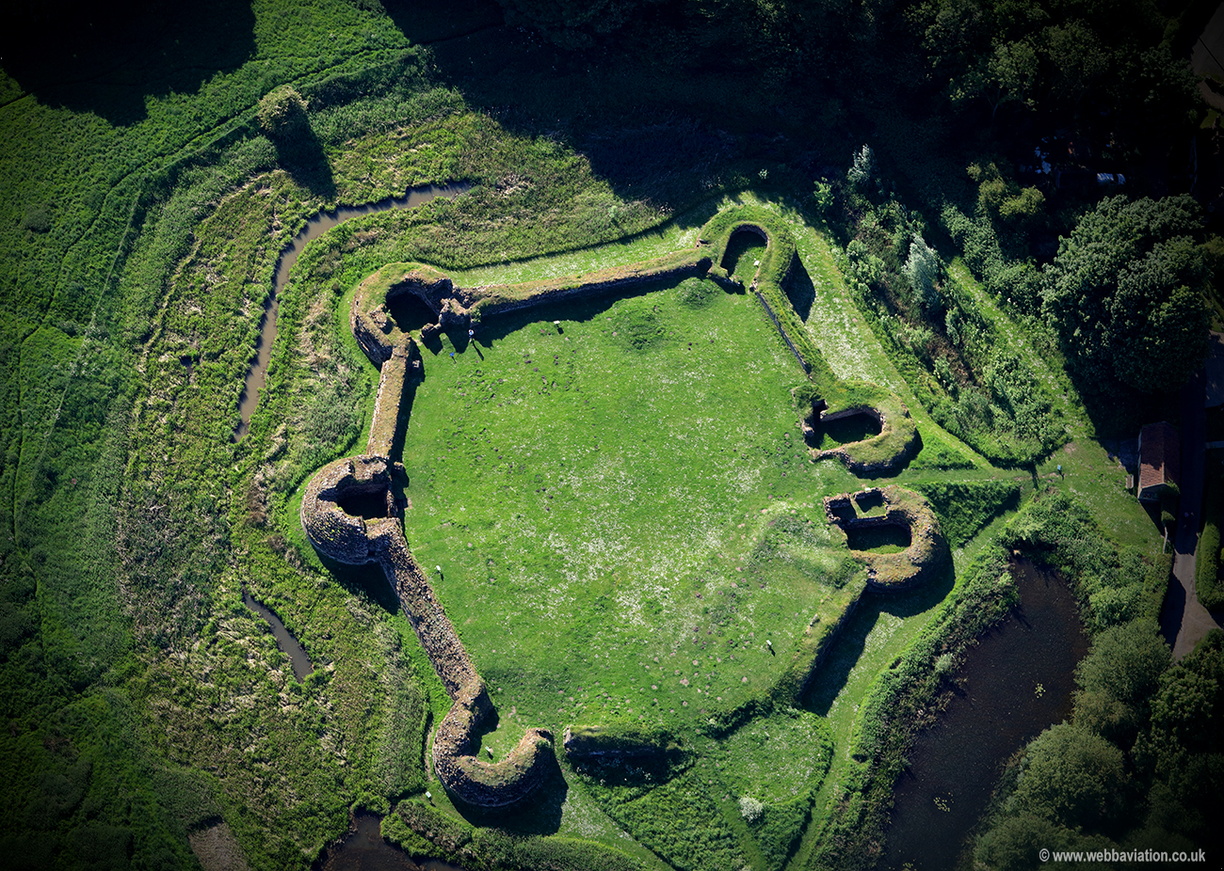Bolingbroke Castle from the air