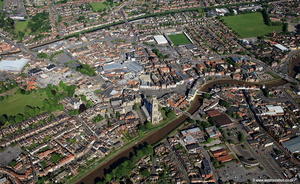 Boston England UK  aerial photograph