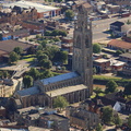 St Botolph's Church, Boston England UK from the air 