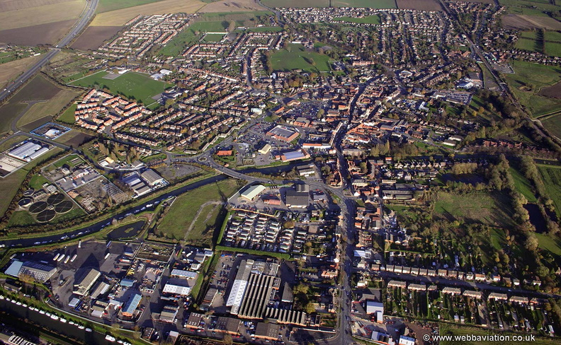 Brigg , Lincolnshire from the air