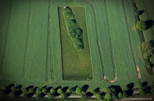 Bully Hills Bronze Age Round Barrow Cemetery in Tathwell, Lincolnshire aerial photo 