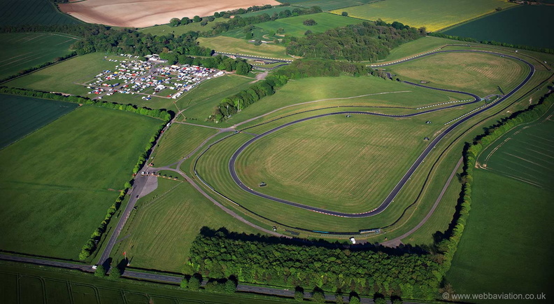 Cadwell Park race circuit  from the air