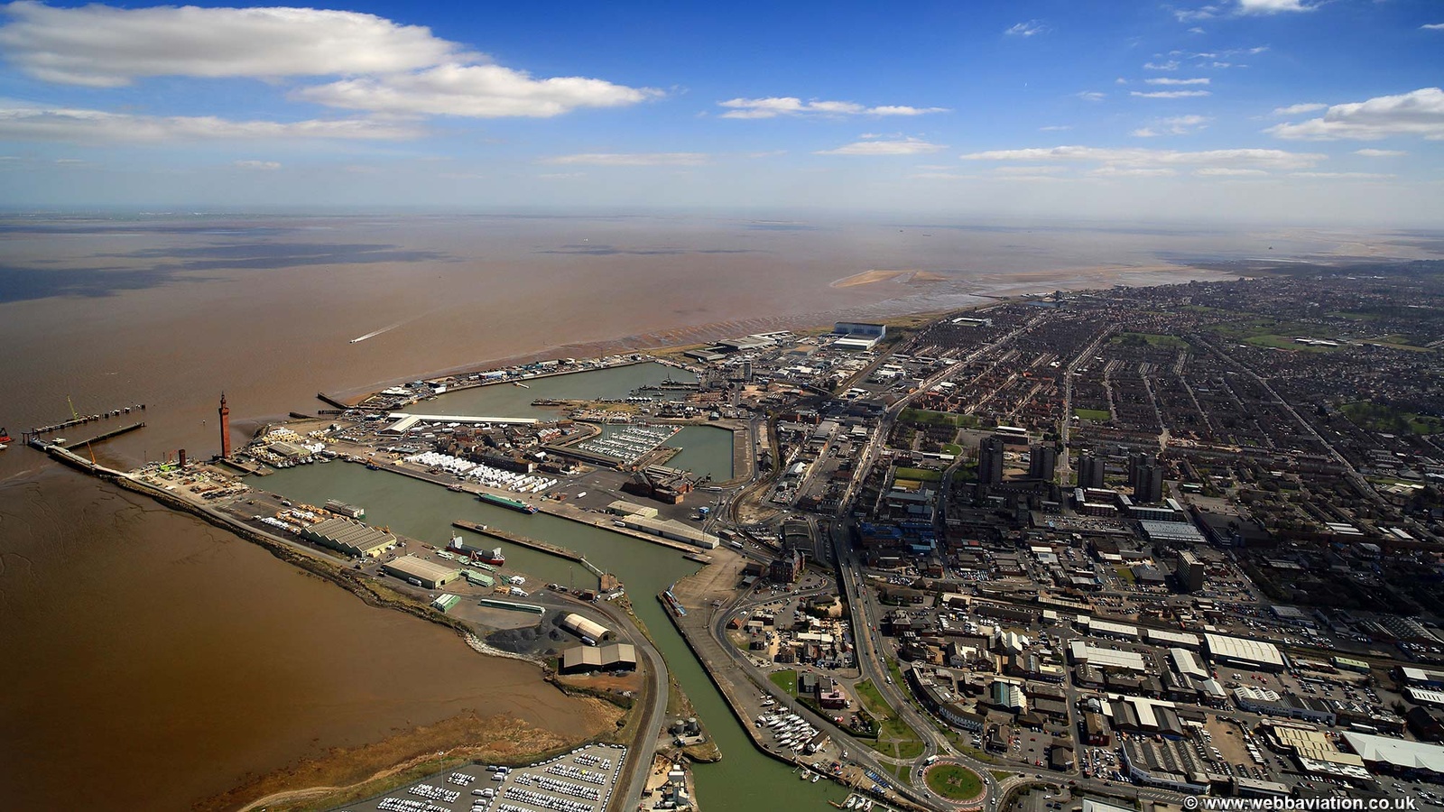 Grimsby from the air
