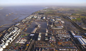 Immingham , Lincolnshire from the air