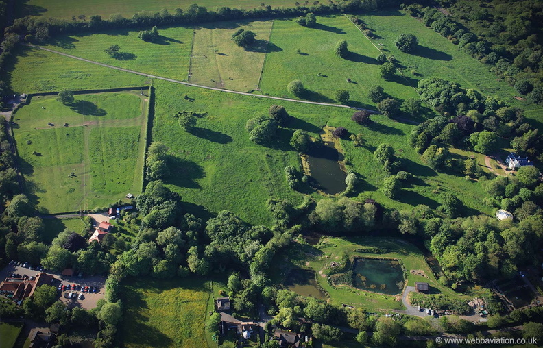 Legbourne Priory  Lincolnshire  from the air