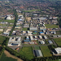 Fairfield Industrial Estate  Louth Lincolnshire from the air