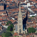 St. James Church, Louth Lincolnshire from the air