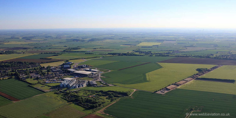 RAF Hemswell Lincolnshire   from the air