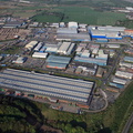 Foxhills Industrial Park Scunthorpe South Humberside aerial photograph