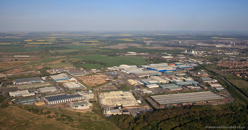  Foxhills Industrial Park Scunthorpe South Humberside from the air 