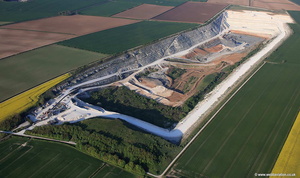 Middlegate Lane Quarry South Ferriby aerial photograph