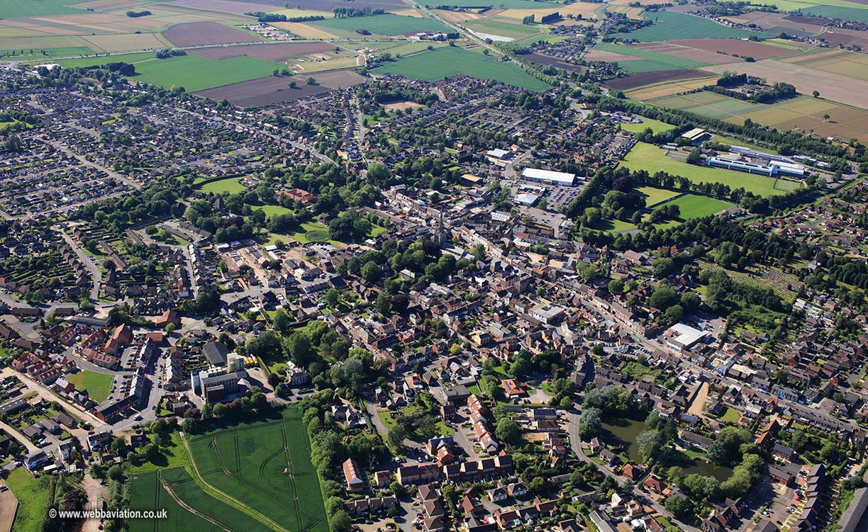 Holbeach  Lincolnshire aerial photograph