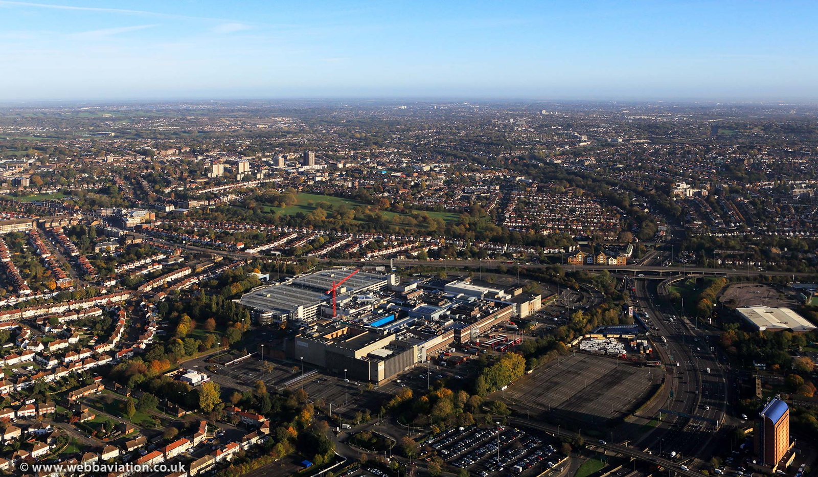 Brent Cross Shopping Centre  London  aerial photo  