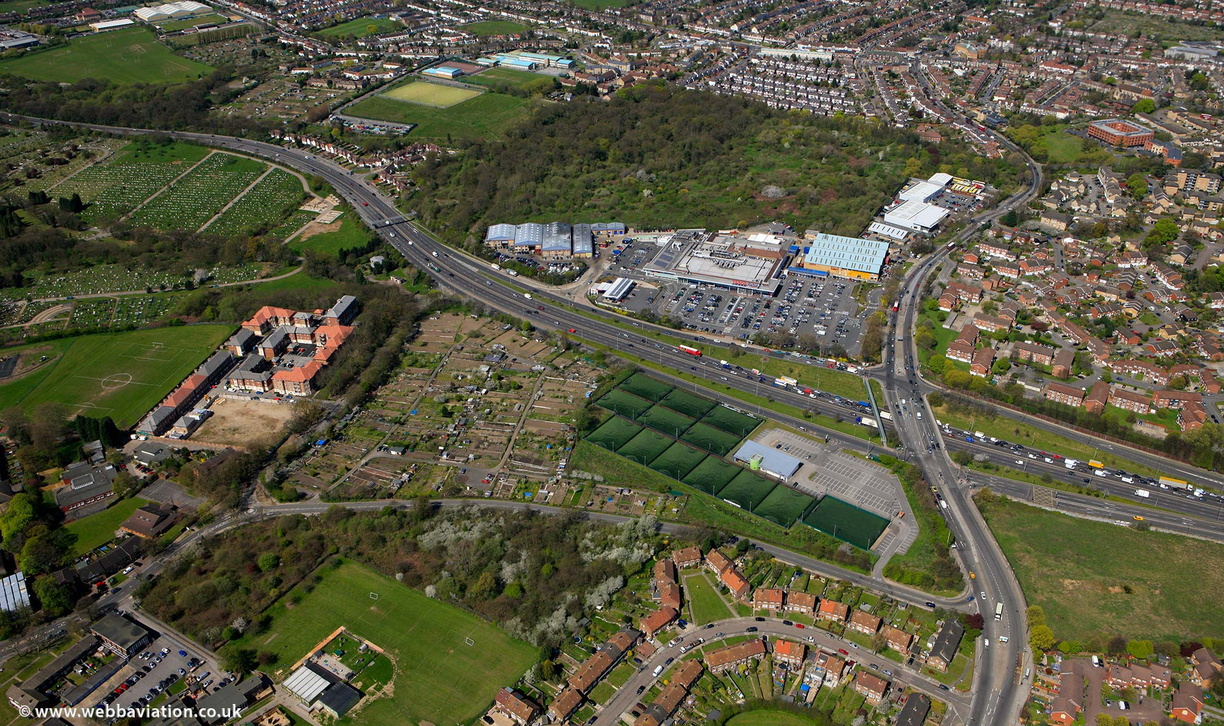 Colney Hatch London  aerial photo  