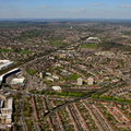 Friern Barnet London England UK aerial photograph