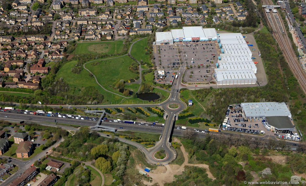 Friern Bridge Retail Park London  aerial photo  