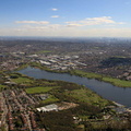 Brent Reservoir  London England UK aerial photograph