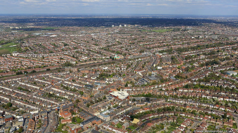 Willesden London from the air