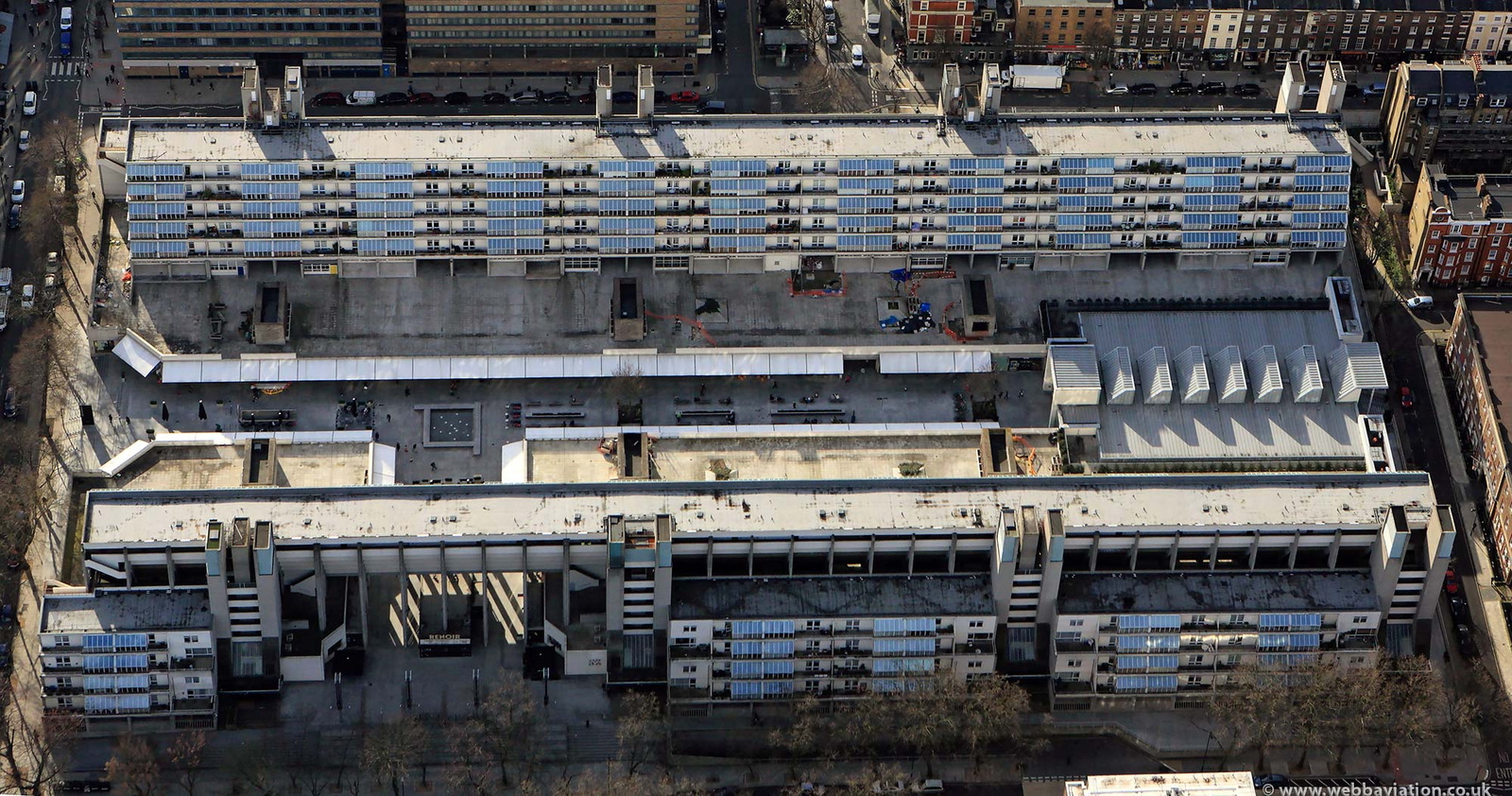 The Brunswick Centre  London  from the air