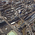 Farringdon station London from the air