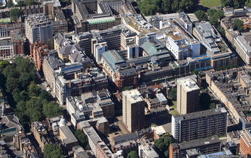 Great Ormond Street Hospital London from the air