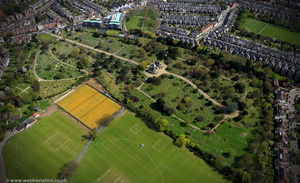 Hampstead Cemetery from the air