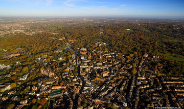 Hampstead London NW3   from the air