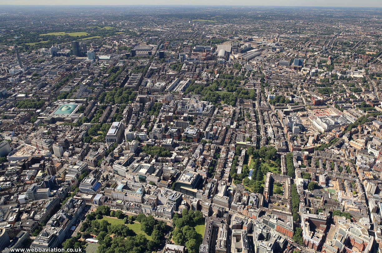 Holborn London from the air